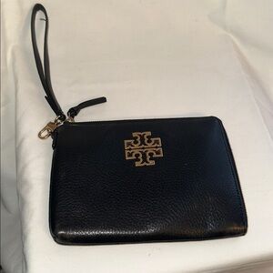 Tory Burch Black Leather Wristlet